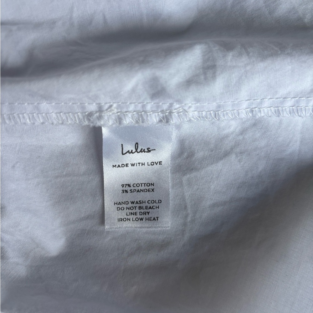 Lulus In A Ruffle White Ruffled Hook and Eye Top - Picture 7 of 7